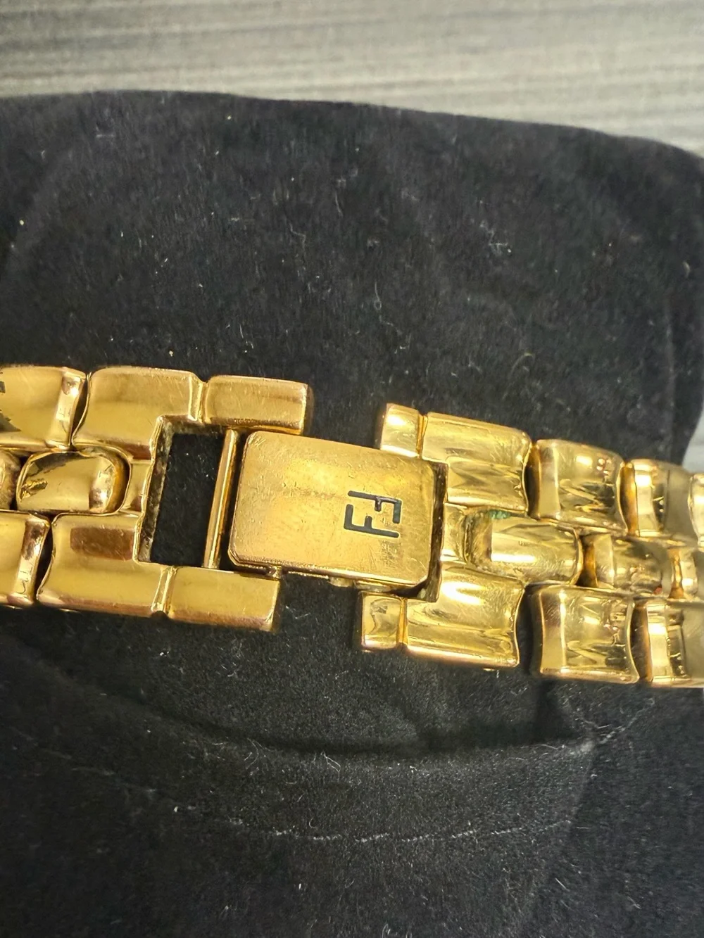 Fendi Gold Men's Dress Watch with Gold Dial